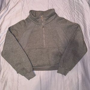Women Crop Half Zip